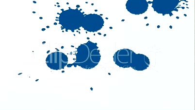 Blue Ink Splatter