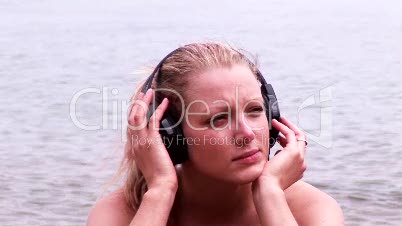 Woman Listenig to Music 2