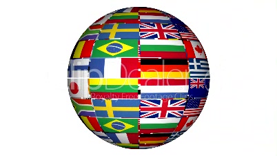 Globe With Flags