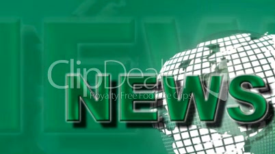 News Broadcast Green Zoom