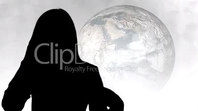 Silhouetted Business footage