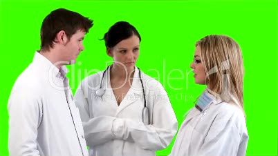 Green Screen Footage of a medical Team 7