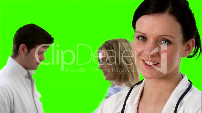 Green Screen Footage of a medical Team 5