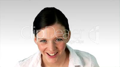 Woman smiling