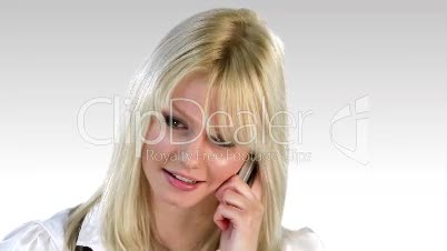 Frau beim Telefonieren