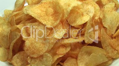 HD1080i Potato chips. Kartoffelchip.