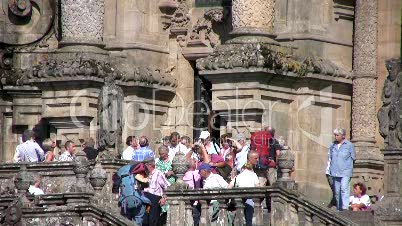 Treppenaufgang Kathedrale Santiago de Compostela