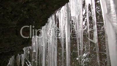 Eiszapfen im Bayrischen Wald