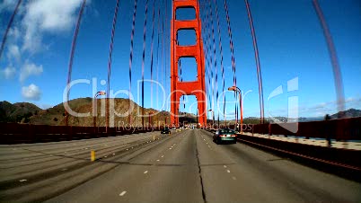 Fahrt über Golden Gate Bridge