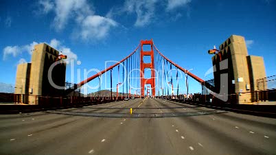 Fahrt über Golden Gate Bridge