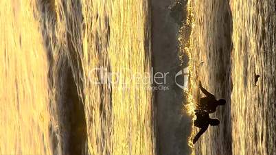 Wellenreiter / Surfer im Wasser