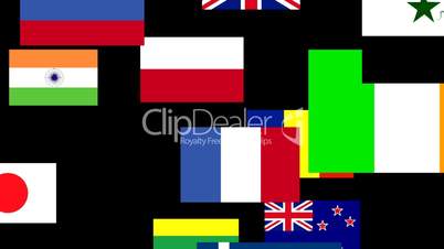 Flags of the world animated 3