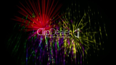 Fire Works with Alpha Channel Loopable HD1080