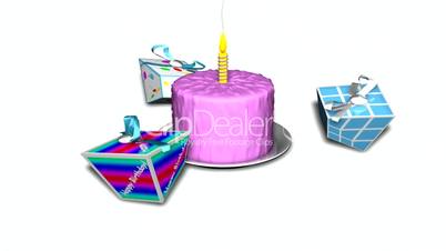 Presents Dancing Around Cake HD1080 Loopable