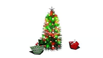 Presents Dancing Around Christmas Tree Loopable