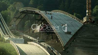 Bau Skisprungschanze Garmisch