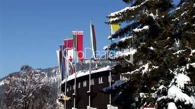 Olympiastadion Garmisch im Winter