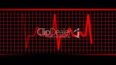 Red EKG Heart Beat HD1080 Loopable