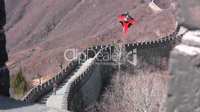 Kite on Great Wall