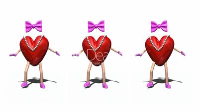 Female Hearts Dancing HD1080 Loopable