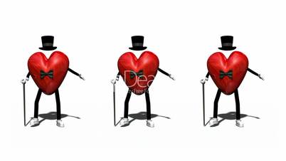 Male Hearts Dancing HD1080 Loopable