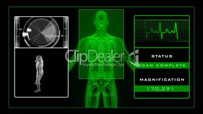 X-Ray Scan Man Green Part 2 HD1080