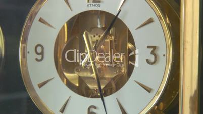 Time lapse gold clock face