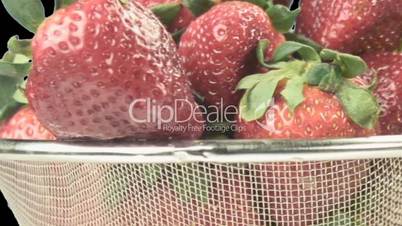 Basket of fresh strawberries