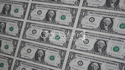Sheet of US dollars