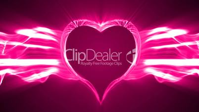 loopable valentine's day energy heart abstract