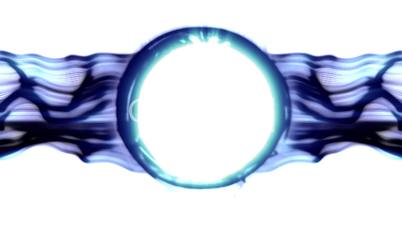 Abstract blue energy waves / black hole loopable