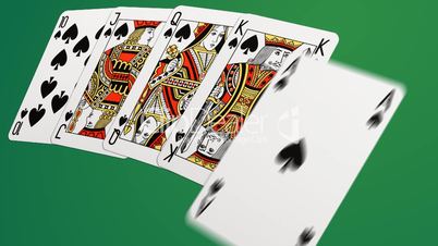 Playing cards 3D animation