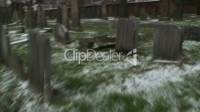 Running through broken gravestones time lapse 2