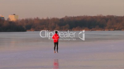 Läufer auf einem See
