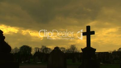 Time-lapse clip of gravestones