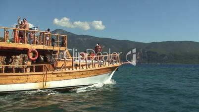 Gulet cruise boats on the Aegean Sea 1