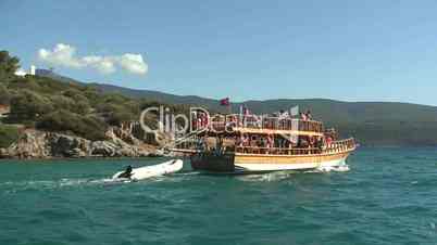 Gulet cruise boats on the Aegean Sea 2