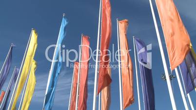 Brightly colorful banners