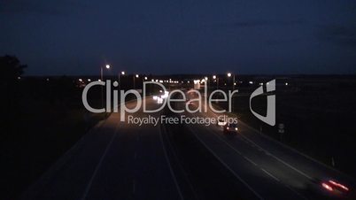 Traffic in Highway by night