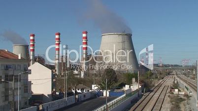 Chimneys of nuclear power plant