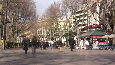 La Rambla, Barcelona.