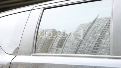 Bride in the car