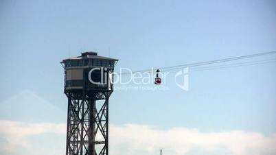 Cablecar in Barcelona.