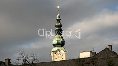 Church in Austria, time lapse.
