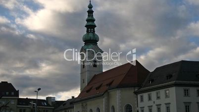 Church in Austria, Time lapse.