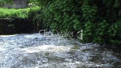 small weir in country