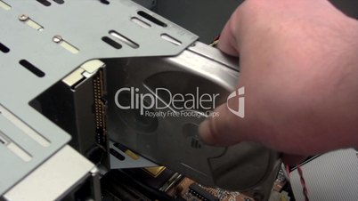 Installing hard disk