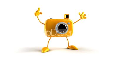 Gelber Fotoapparat
