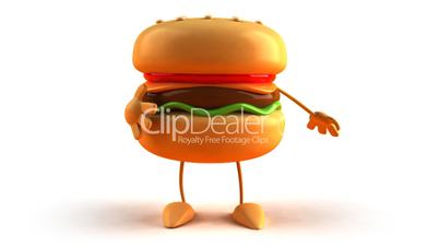 Burger verbeugt sich