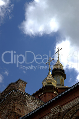 little monastery with nice clouds.